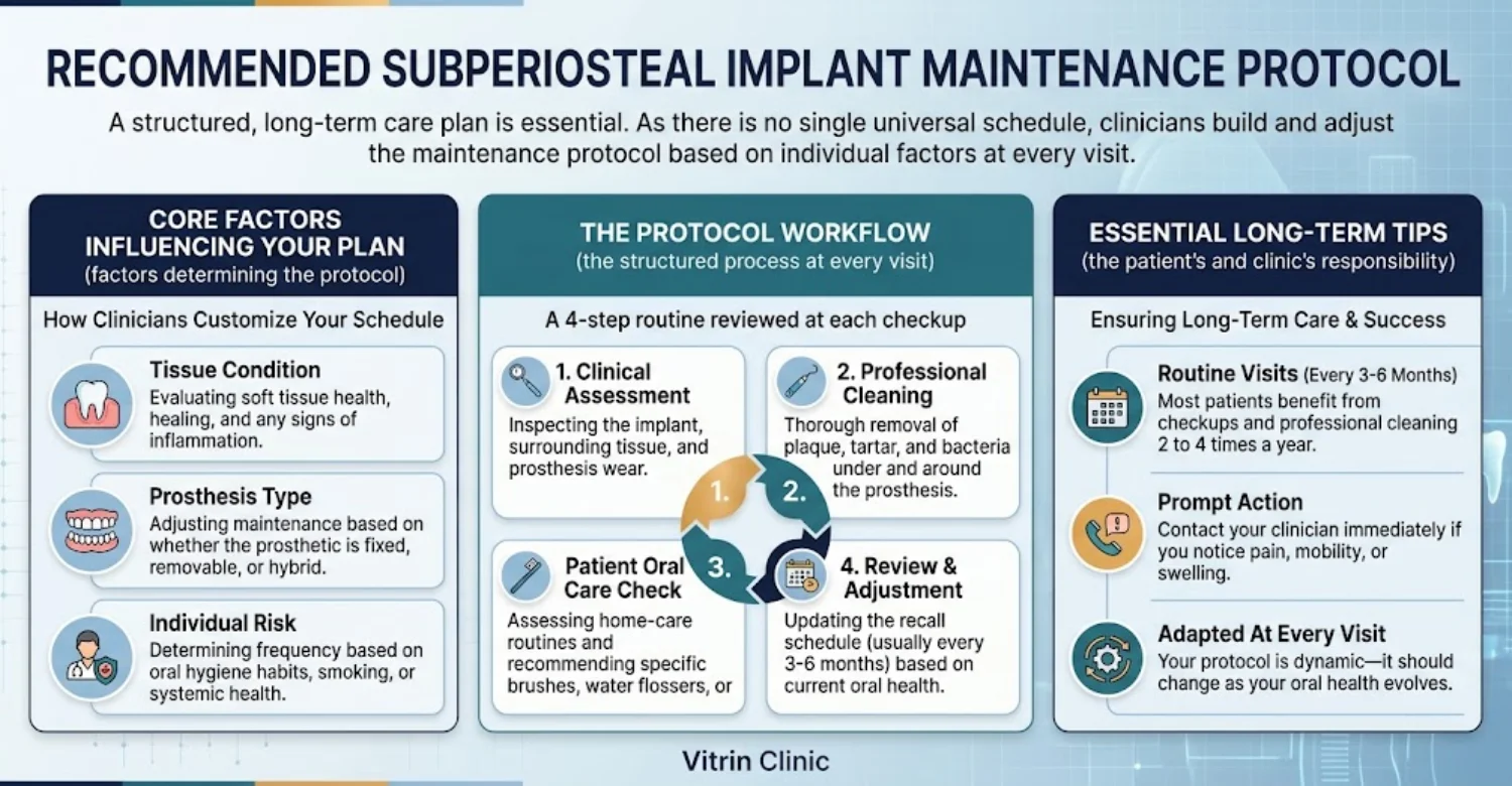 INFOGRAPHIC Subperiosteal Implant Maintenance